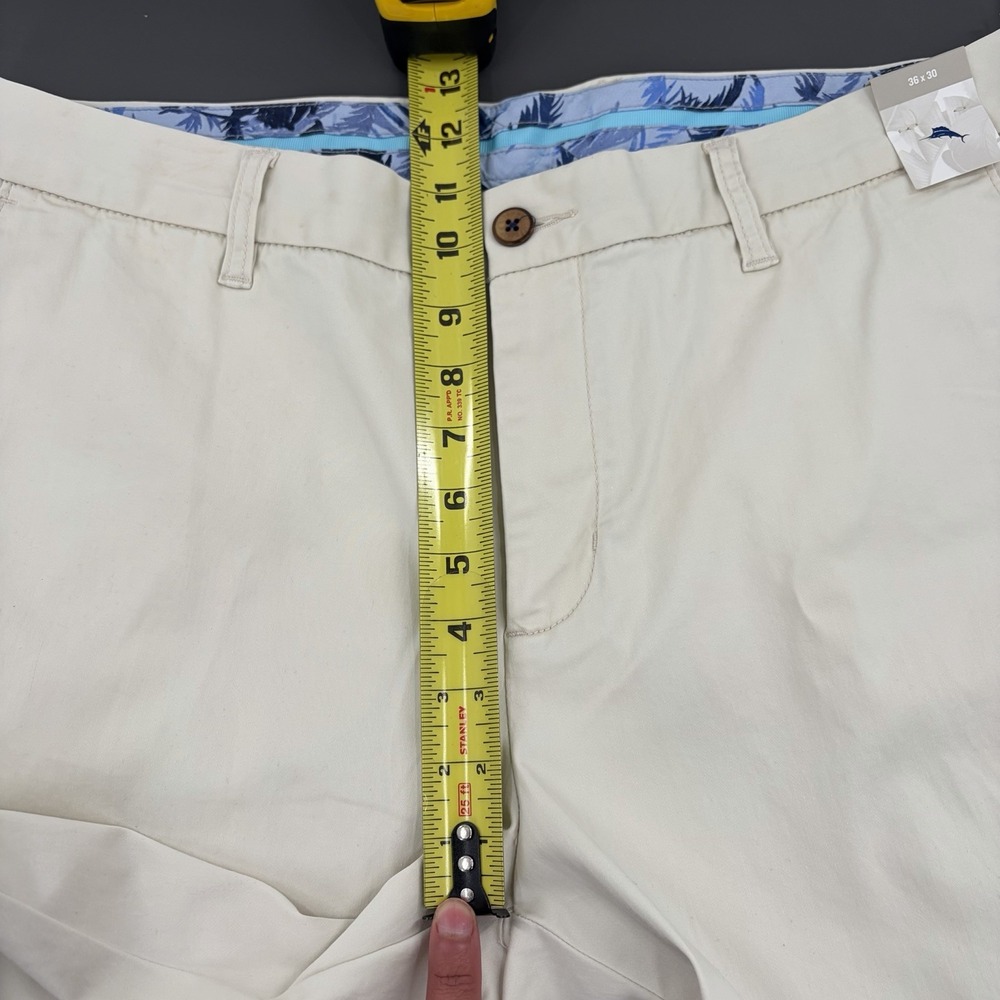 Tommy Bahama Boracay Chino Pants Men's 36 x 28 Bleached Sand Flat Front $125 NWT - Picture 11 of 11